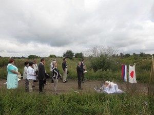 6年ぶりの実施となった沿海州ルチキでの慰霊祭＝9月8日