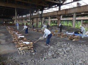 アムール州で収容した遺骨を荼毘に付す