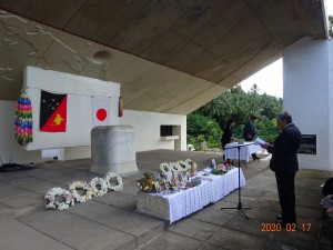 ラバウル「南太平洋戦没者の碑」　2月17日　DSC02291