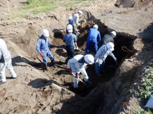 硫黄島遺骨収集作業